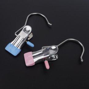다용도 싱글 집게 걸이 1개 모자 바지 치마 옷걸이 소품걸이집게