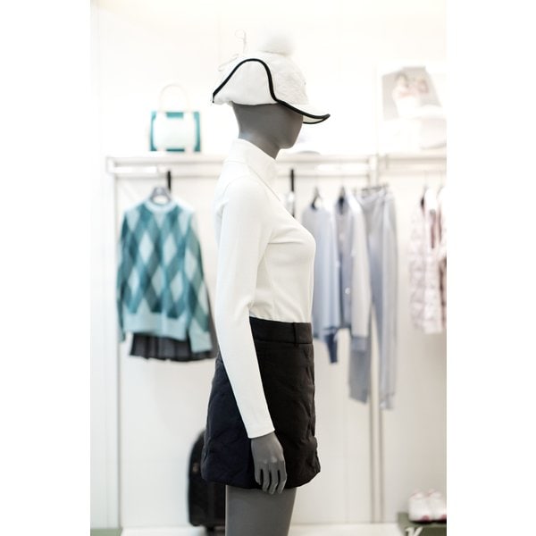 [여주점] 골프웨어 여성 골프 기모 하이넥 골지 겨울 티셔츠 SOA02