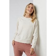 [여성] 긴팔 헤일로 크루 / 라이트베이지 VR24320003000