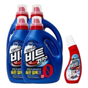 비트 제로 액체세제 일반용 용기 2.4L x4 + 바르는 비트 220ml