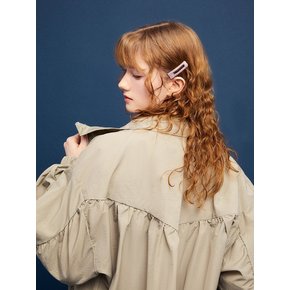 Flare Ruched Windbreaker