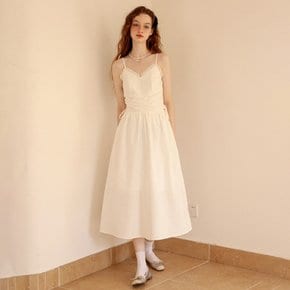 (7/17 예약 배송)Cest_Pure white cotton slip dress