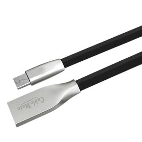 USB2.0 Micro 5P 메탈실버 플랫 고속 충전 케이블 3M (W59179A)