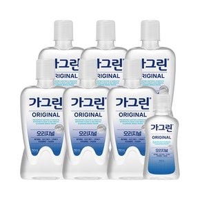 동아제약 가그린 오리지널 750ml 6개+100ml 1개 구강청결제 가글