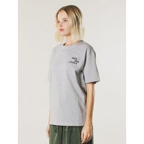 mars planet cool cotton T-shirt _Melange Gray