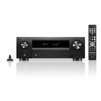  데논 Denon AVRX580BT 5.2ch AV 서라운드 리시버 8K Ultra HD, HDR10+ AVRX580BTK