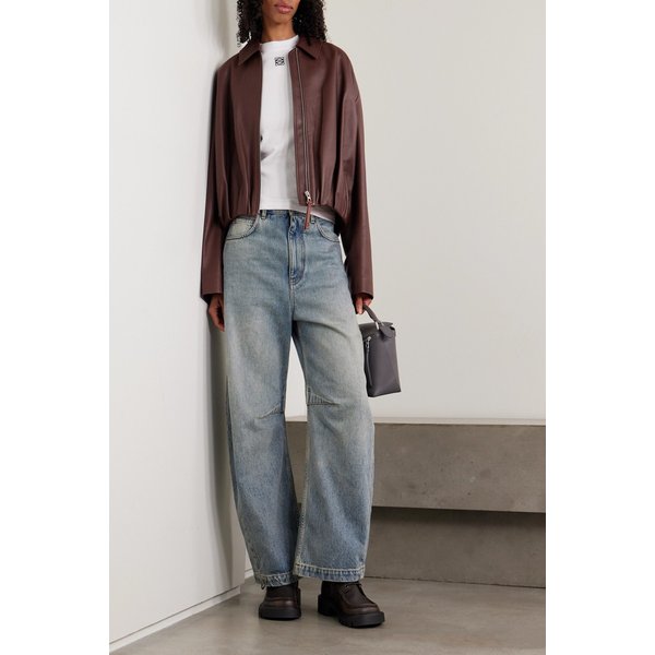 벌룬 가죽 재킷 초콜릿 46376663162959140