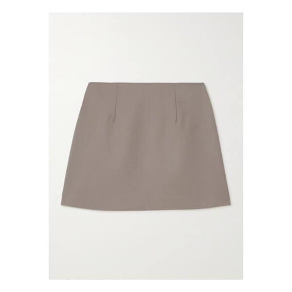 마티유 울 혼방 트윌 미니 스커트 스톤 46376663162843426