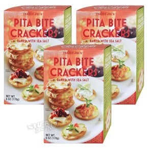 트레이더조 피타 바이트 씨솔트 크래커 과자 170gX3개 TRADER JOE`S PITA BITE CRACKERS