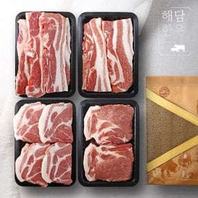 [냉장][해담한우] 한돈 구이 선물세트 3kg (삼겹살1.5kg+목살1.5kg)