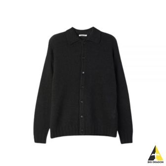 오라리 오라리 SHETLAND WOOL CASHMERE KNIT CARDIGAN BLACK (A22AC01SC) (셰틀랜드 울 캐시미