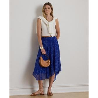 로렌 랄프 로렌 페이즐리 조젯 행커치프 스커트(WMLRSKTS6H20293400)