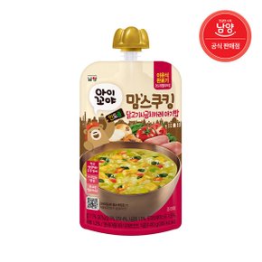 맘스쿠킹 유아 이유식(15개월~) 닭고기시금치카레스파우트140g