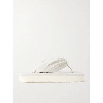 릭오웬스다크쉐도우 다크쉐도우바이릭오웬스 프레이드 데님 샌들 46376663162976178