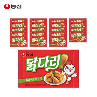  농심 닭다리 후라이드 치킨맛 66g 20개 스낵 과자