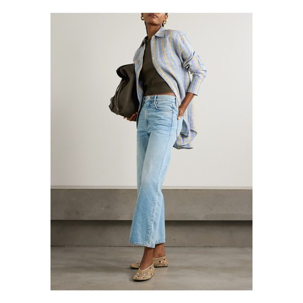 실버레이크 그레이스 하이라이즈 와이드 진 라이트 데님 1647597342506533