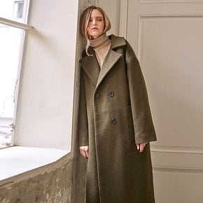 WOOL OVERFIT DOUBLE COAT_KHAKI (1825446GA)