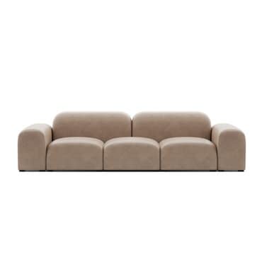 잭슨카멜레온 Pebble Sofa Leather 소파 3인 C