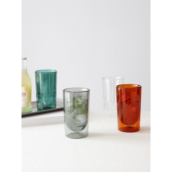 글로우 더블 글라스 텀블러 430ml