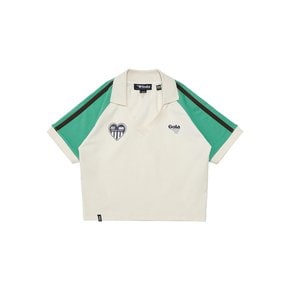 W TRACK SOCCER T-SHIRT [CREAM]