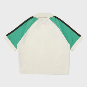 W TRACK SOCCER T-SHIRT [CREAM]