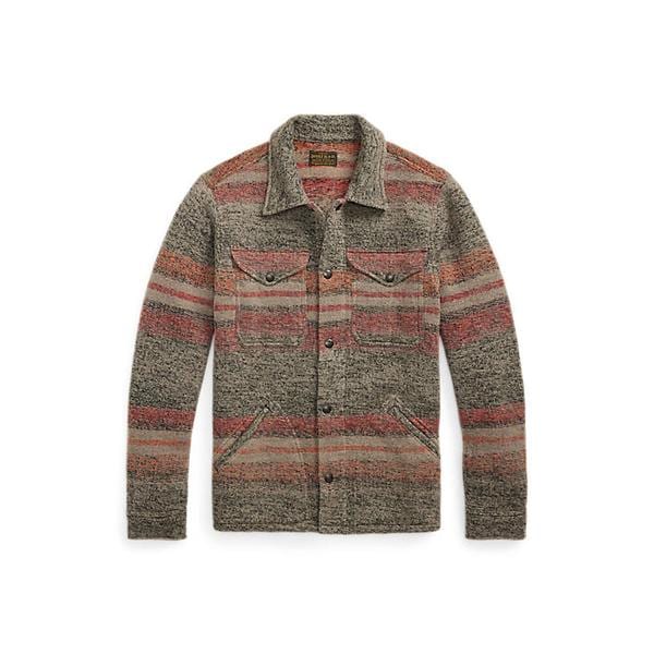 스트라이프 더블 니트 울 블렌드 재킷(MNRRKNI16820204600)