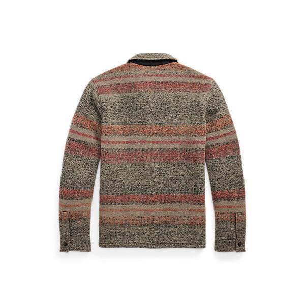 스트라이프 더블 니트 울 블렌드 재킷(MNRRKNI16820204600)