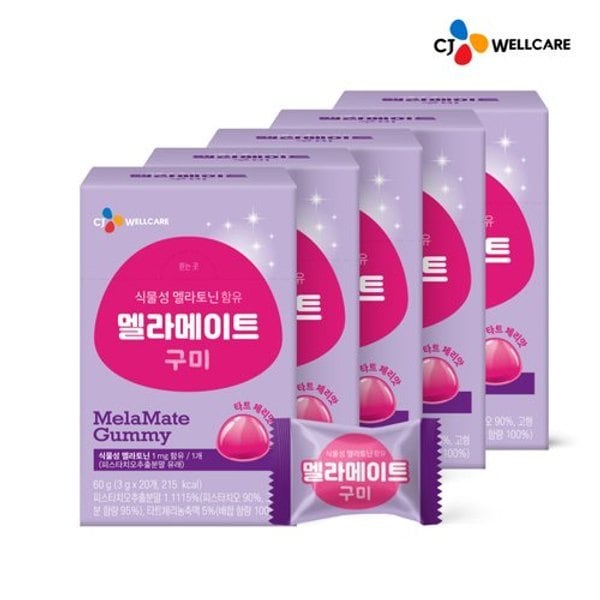 닥터뉴트리 식물성 멜라토닌 함유 멜라메이트 20구미 5박스