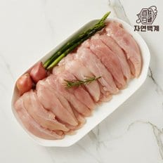 [정기배송가능]자연백계 국내산 냉장 닭안심1kg