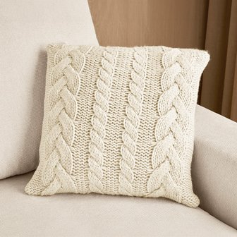  누크 트위스트 니트 쿠션 50*50