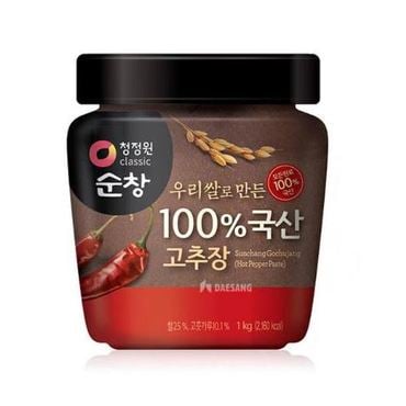 청정원 순창 우리쌀로만든100%국산고추장1kg(강남점 순창 쌈장 200g 증정)
