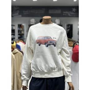 24S/S 지프 여성전용 왜고니어 JEEP CAR 그래픽 맨투맨 JP1TSF847