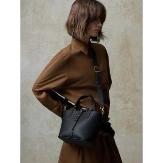 찰스앤키스 베릴 리사이클 레더 더블 핸들 벨트 버킷백 2colors CK2-10151518