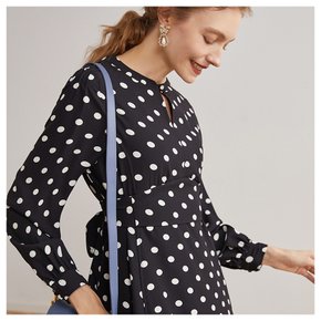 Ozie white dot dress