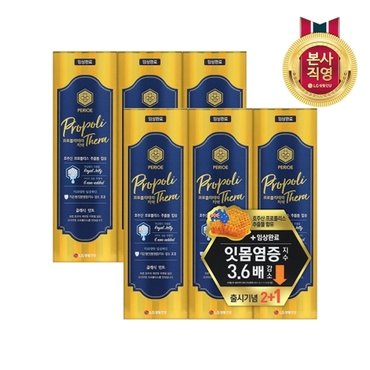 엘지생활건강 페리오 프로폴리테라 치약 100g 클래식민트 x 6개