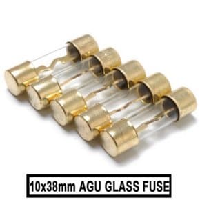 AGU 휴즈 / 크기10 x 38mm / 10A - 100A 10종류 선택 / 금색도금 /오디오휴즈 /  낱개판매 / 홀더별도판매