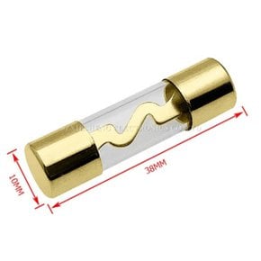 AGU 휴즈 / 크기10 x 38mm / 10A - 100A 10종류 선택 / 금색도금 /오디오휴즈 /  낱개판매 / 홀더별도판매