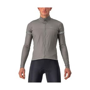 독일 카스텔리 져지 CASTELLI Mens Fondo 2 Jersey Fz TShirt Nickel Grey/Blue Reflex 1438811