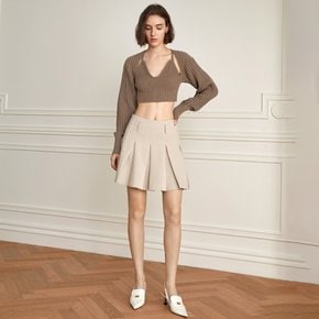 (9/19일 예약배송)YY_High-waist pleat knit skirt