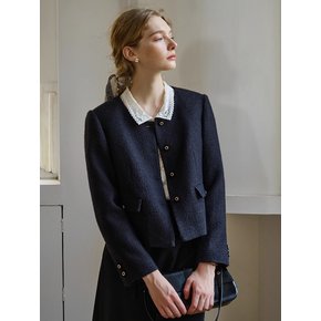 SR_Black elegant tweed jacket