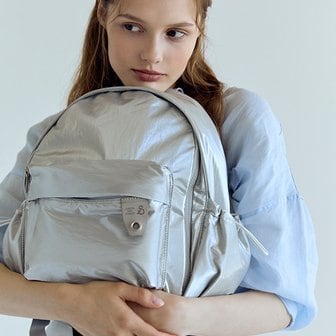 조셉앤스테이시 Daily Pocket Backpack S Sleek Silver