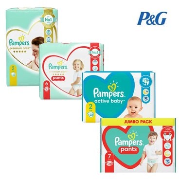 팸퍼스 [1팩]유럽산 베이비드라이 기저귀 팬티 밴드 1 2 3 4 5 6 7 단계 pampers 바우처