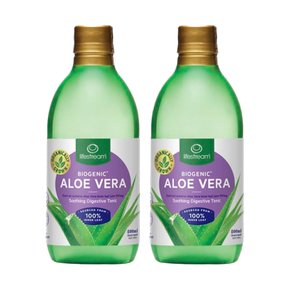 뉴질랜드 라이프스트림 바이오제닉 알로에 베라 주스 500ml ALOE VERA 2팩