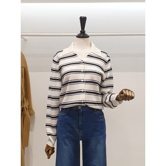 ZOOC [파주점] 쥬크 주크 카라넥 단가라 니트 가디건​ V261KSL910