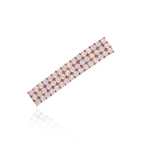 Pink Opal Pave Hair-clip Ia145