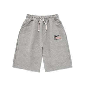 SP PEACE CLUB SWEAT SHORTS-MELANGE GRAY