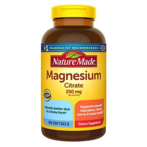 마그네슘 구연산염 250mg 180정 Nature Made 대용량