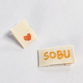 [유럽산] 오가닉 코튼 리본 13mm 1마yd 내추럴 / 나만의 라벨 만들기