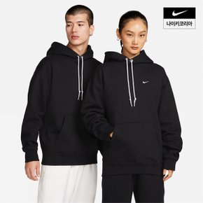 맨즈 나이키 솔로 스우시 플리스 풀오버 후디 NIKE DX1356-010