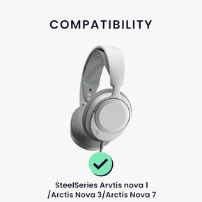 kwmobile 2x 헤드폰 커버- SteelSeries Arctis Nova 1